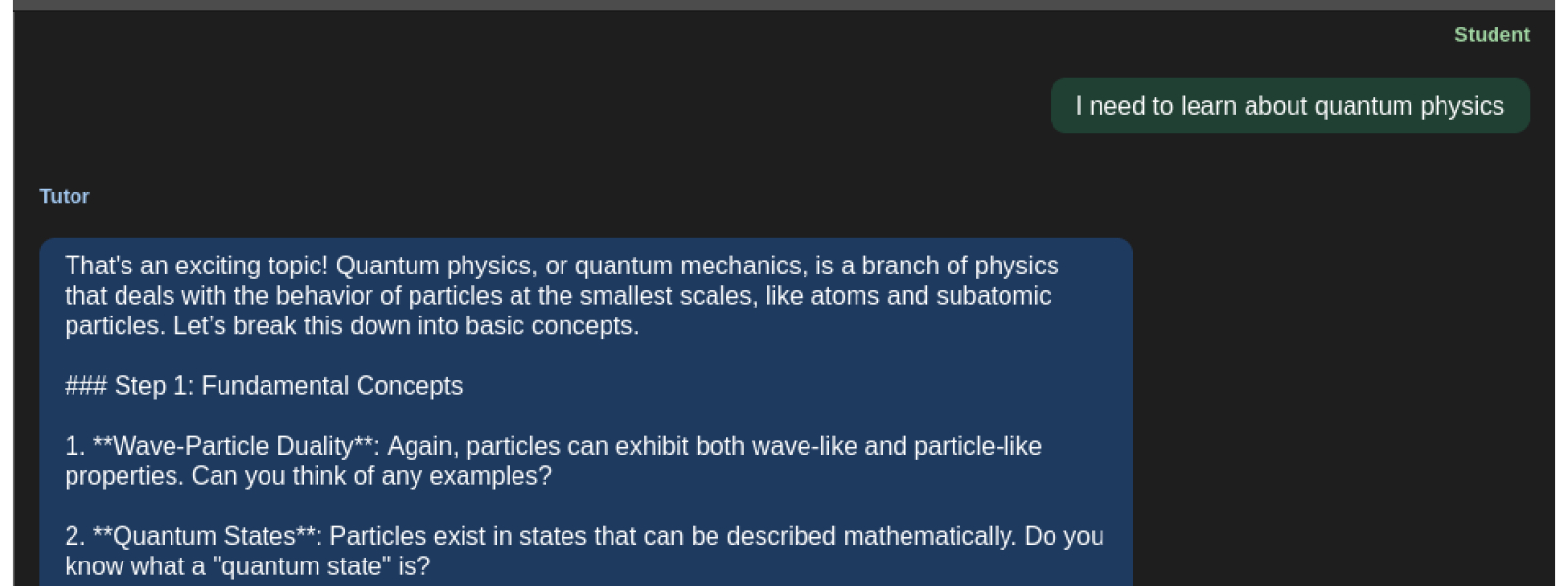 Tutor Chat AI